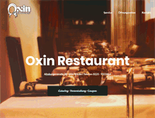 Tablet Screenshot of oxin-restaurant.de